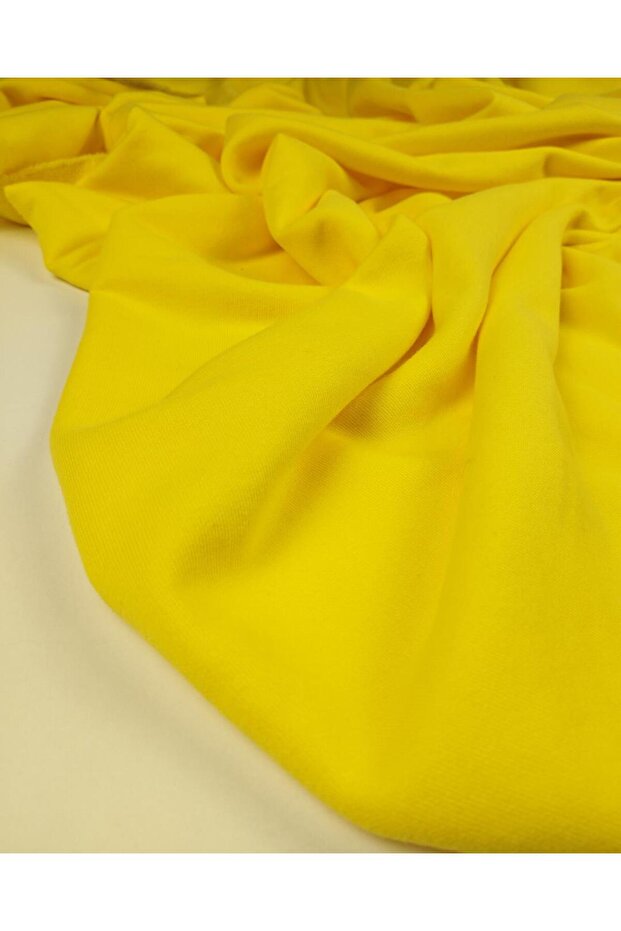 Two-Thread Combed Cotton Fabric in Yellow Color 180X140Cm