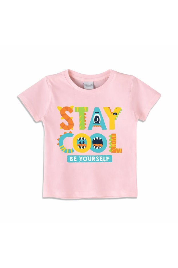 Stay Cool Cute Little Monster T-Shirt for Unisex Kids 100% Cotton Multiple Colors Sizes 0-16 Years