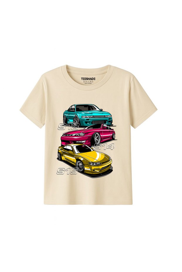 Cars Gt T-Shirt for Unisex Kids – 100% Cotton Multiple Colors – Sizes 0-16 Years