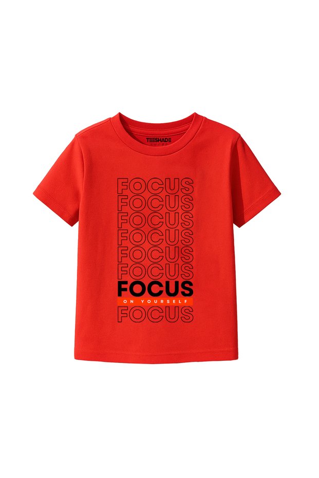 Focus On Yourself T-Shirt for Unisex Kids – 100% Cotton Multiple Colors – Sizes 0-16 Years