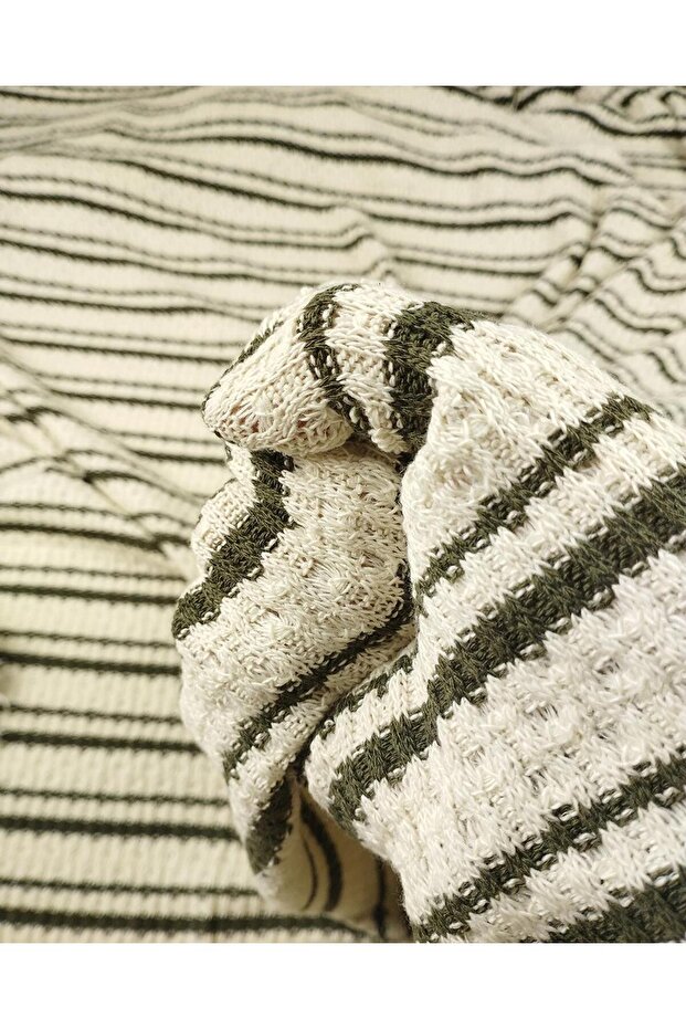 Knitwear Fabric in Cream Khaki Colors 120X220Cm