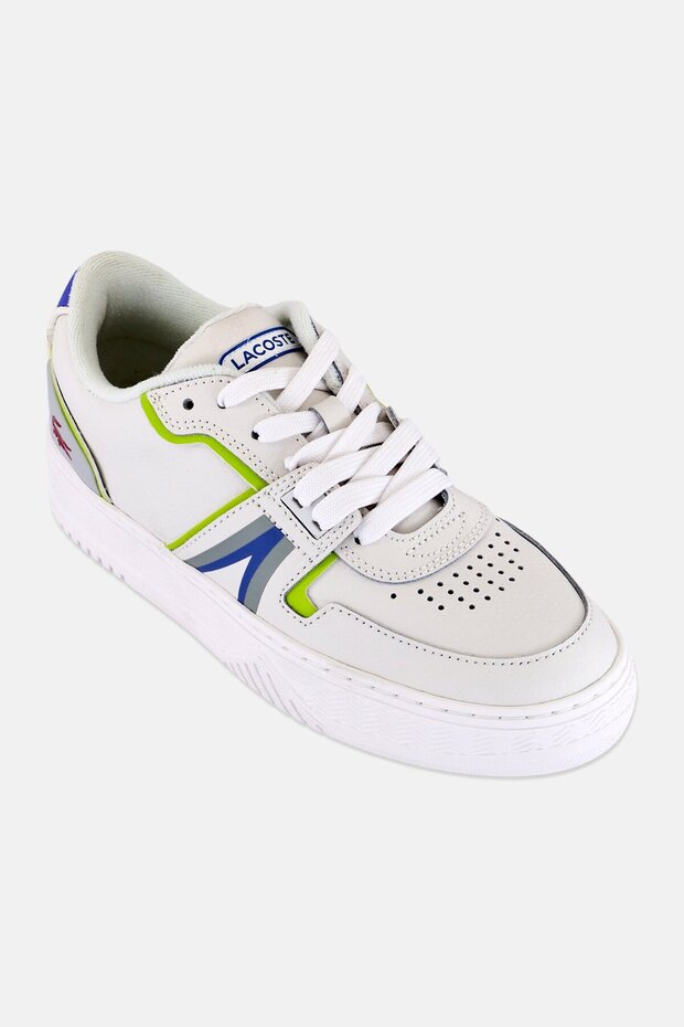 Women Brand Logo Lace Up Casual Shoes, White