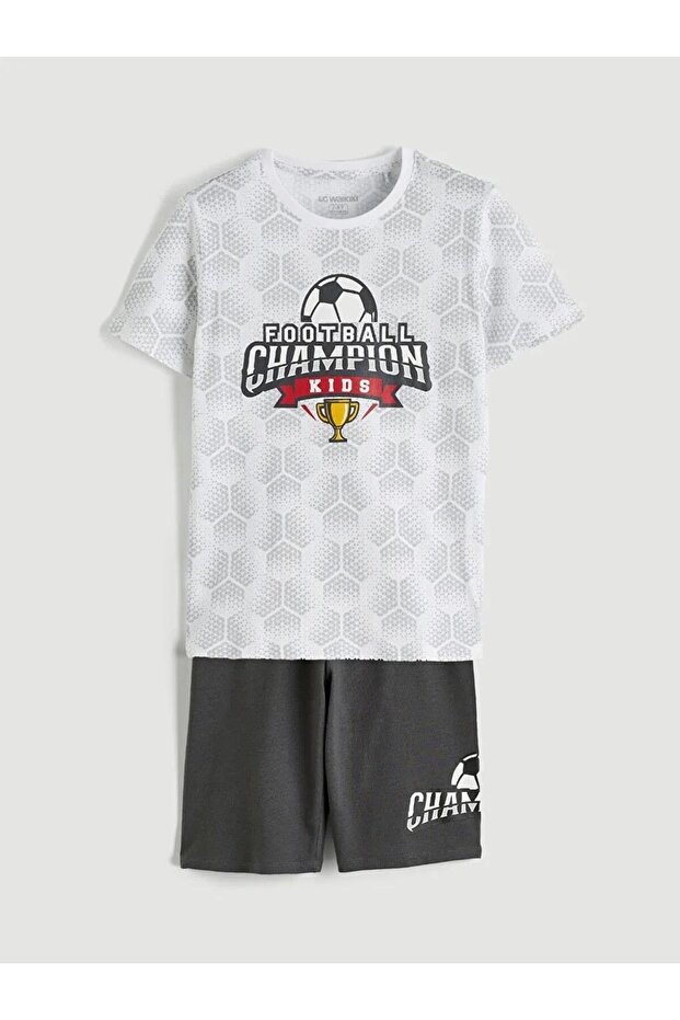 Crew Neck Boys' Shorts Set (S6)