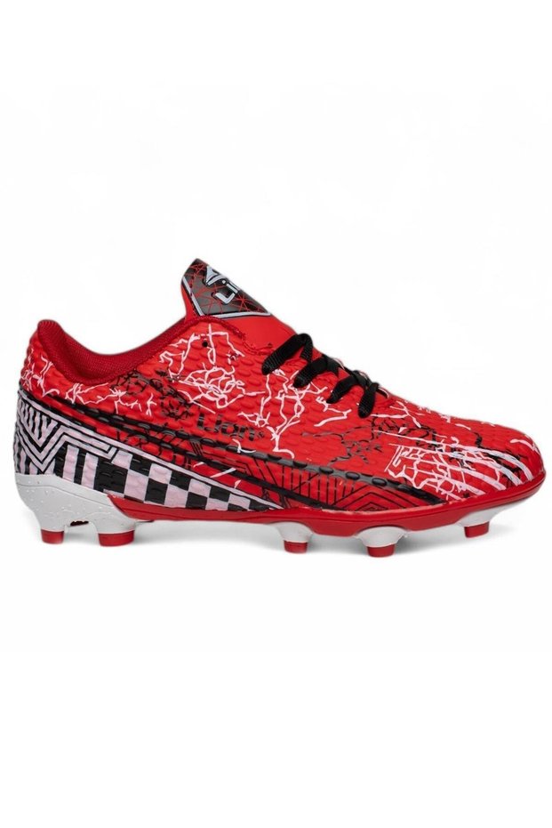 Lio Red Black Football Cleats Men's Football Shoes