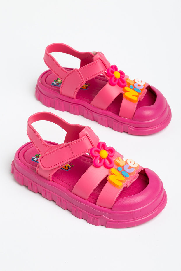 Pink Girls' Orthopedic Sole Sandals
