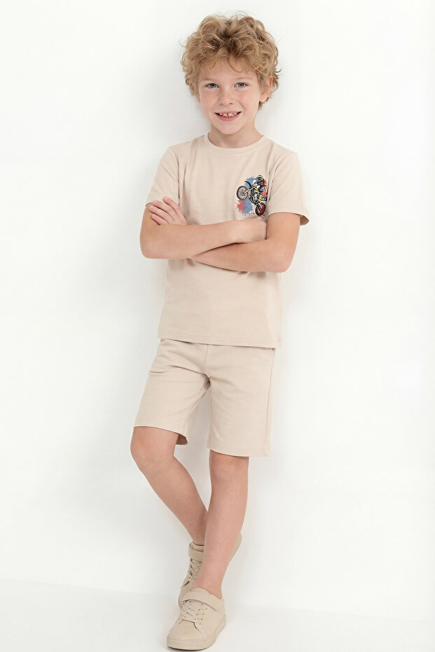 Boy's Printed Double Set B4 - 1