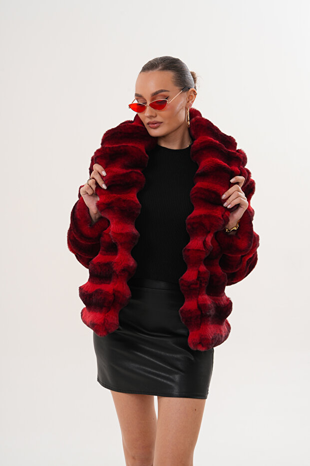 Shawl Collar Patterned Chinese Style Jacket - 3