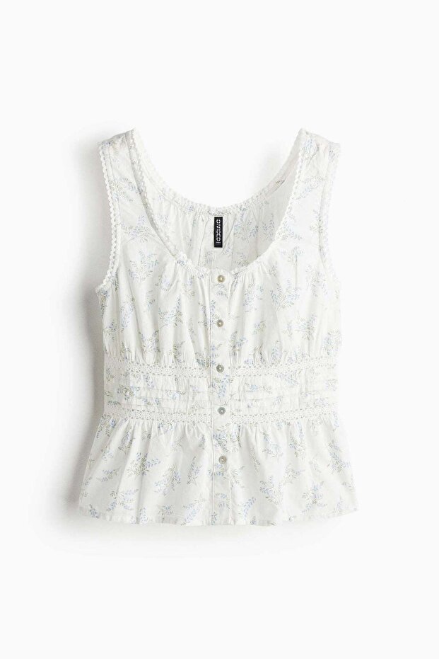 Peplum vest top
