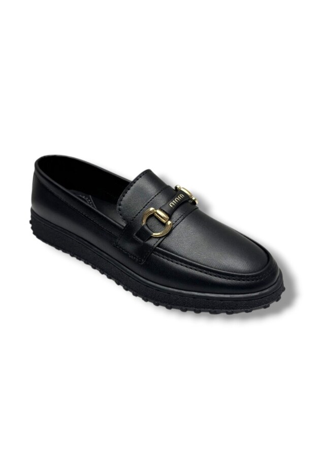 1091-26 Skin Leather Buckle Anatomical Sole Women's Ballerinas