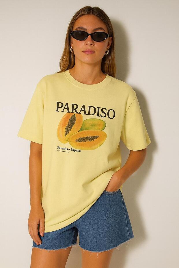 Paradiso Printed T-Shirt Oversized Unisex T-Shirt 1Pv1