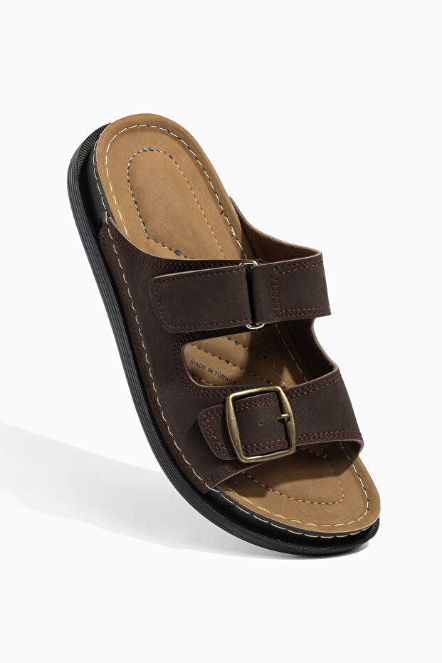 Fidel Daily Orthopedic Double-Strapped Anti-Sweat Men's Slippers