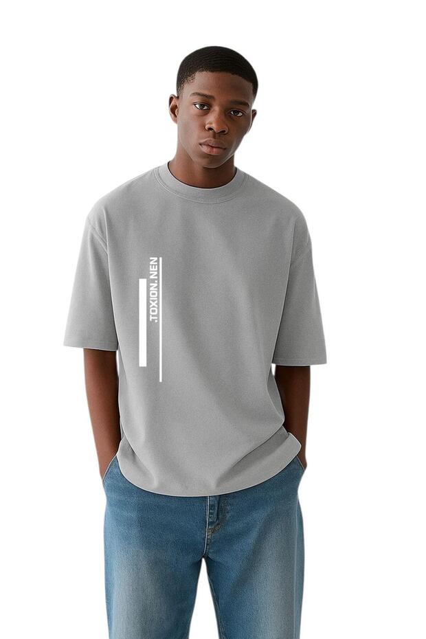 Toxion.Nen Printed T-Shirt Oversized Unisex T-Shirt 2Pv1