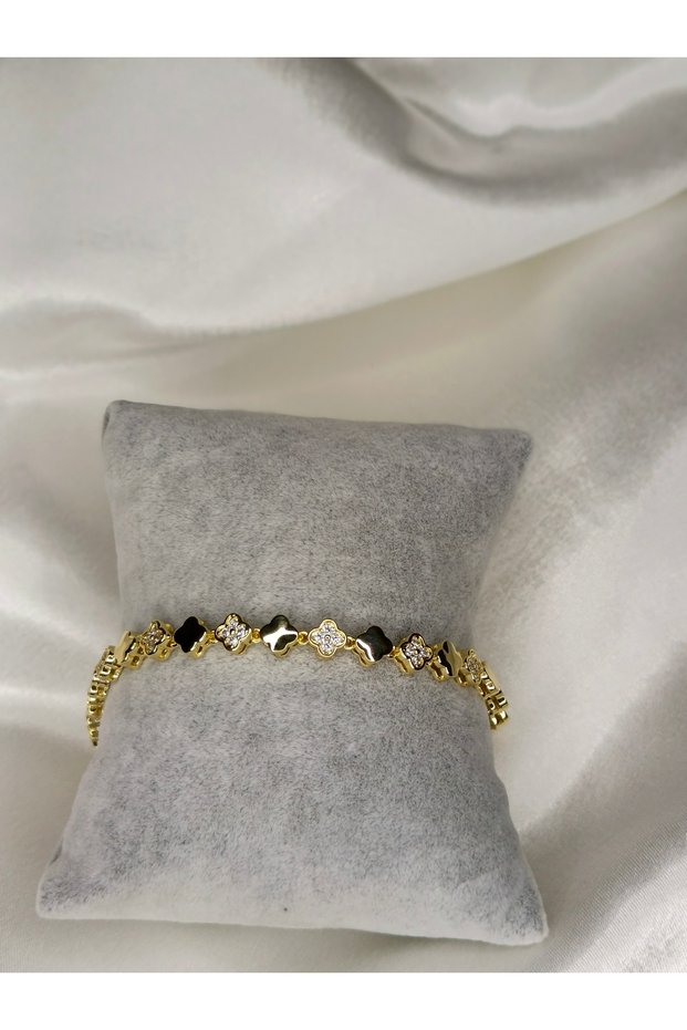 Zircon Stone Clover Model Vip Bracelet