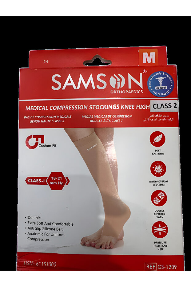 ORTHOPAEDICS MEDICAL COMPRESSION STOCKINGS KNEE HIGH MEDIUM