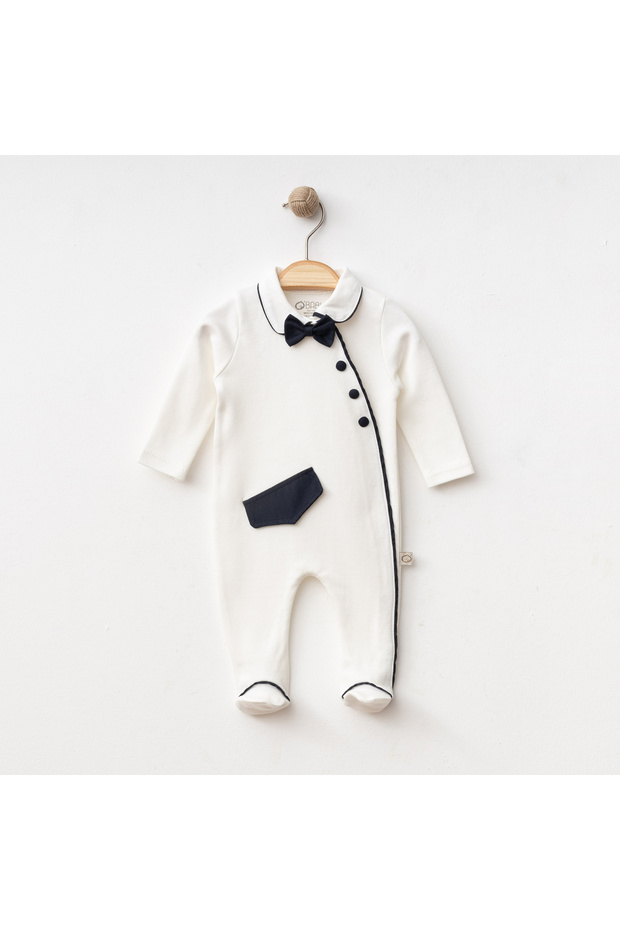 Baby Boy Overalls with Bow Tie