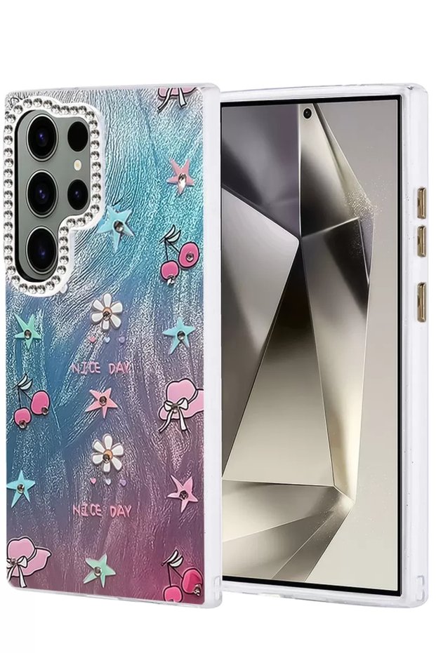 Samsung Galaxy S24 Ultra Case Blade Mirrored Pattern Cover - Pattern 4