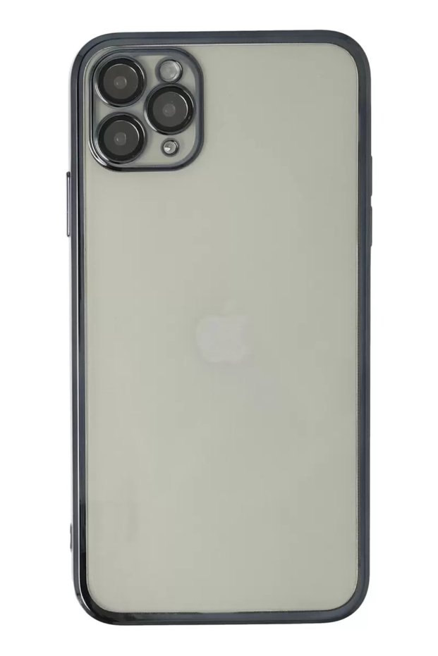 Apple iphone 11 pro max case with razer lens silicone - black
