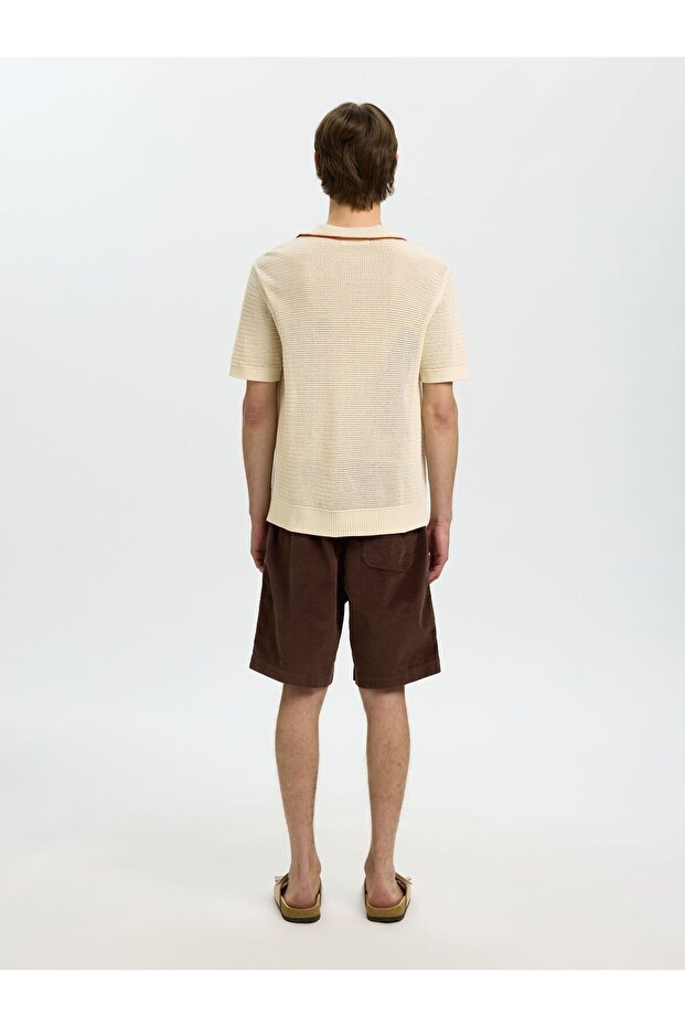 Polohemd aus Strick Kurzarm - 3