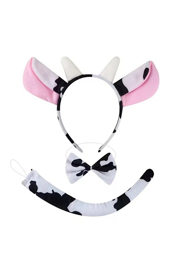 ® Cow Costume Accessory Set of 3 - Crown Bow Tie Tail