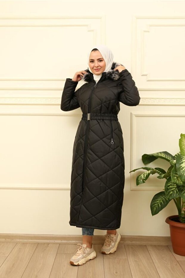 Kapitone Kürklü Mont - 1