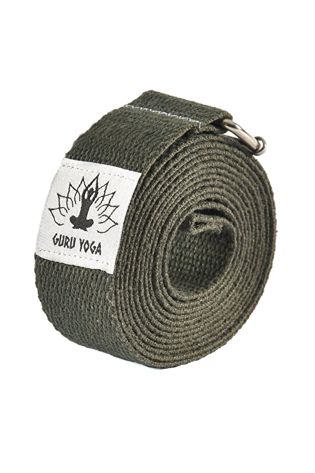 Natural Yoga Belt Khaki Green