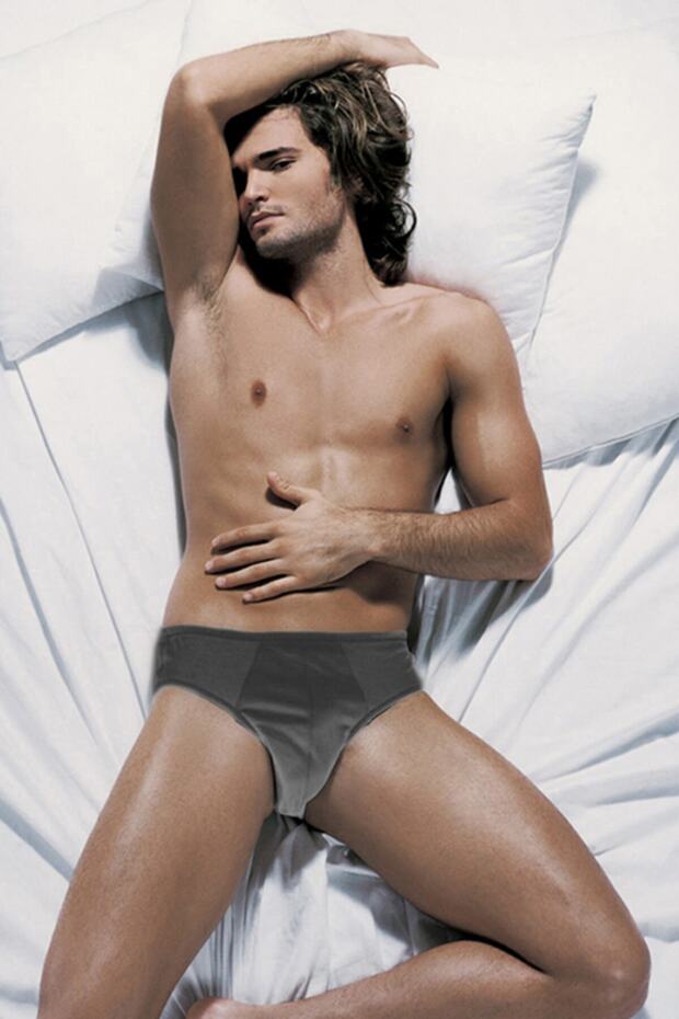 Erkek Süprem Gri Melanj Slip 0741 6'lı Paket - 1