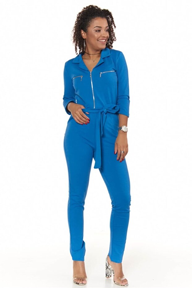 Fermuar Detaylı Tulum - 4