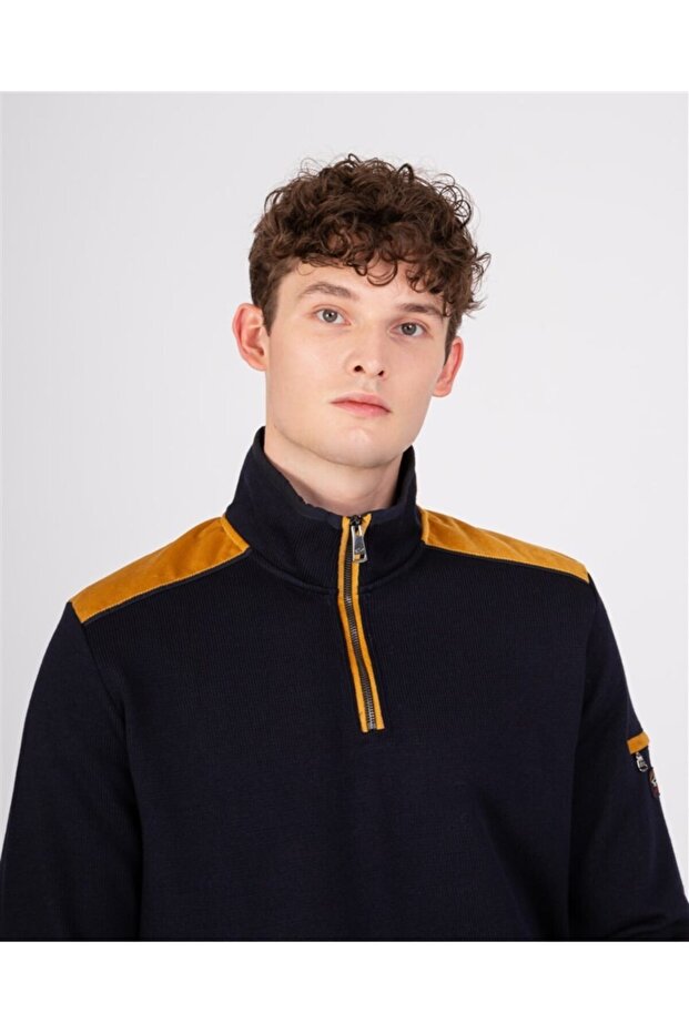 Men's Zıpped Pullover C.w. Wool - 3