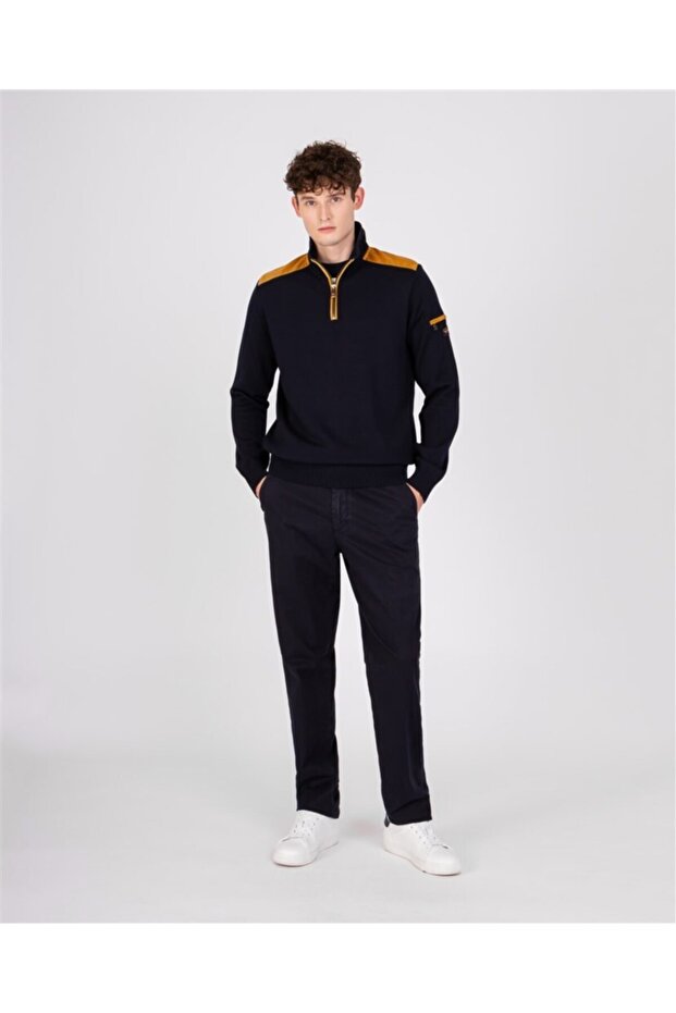 Men's Zıpped Pullover C.w. Wool - 4