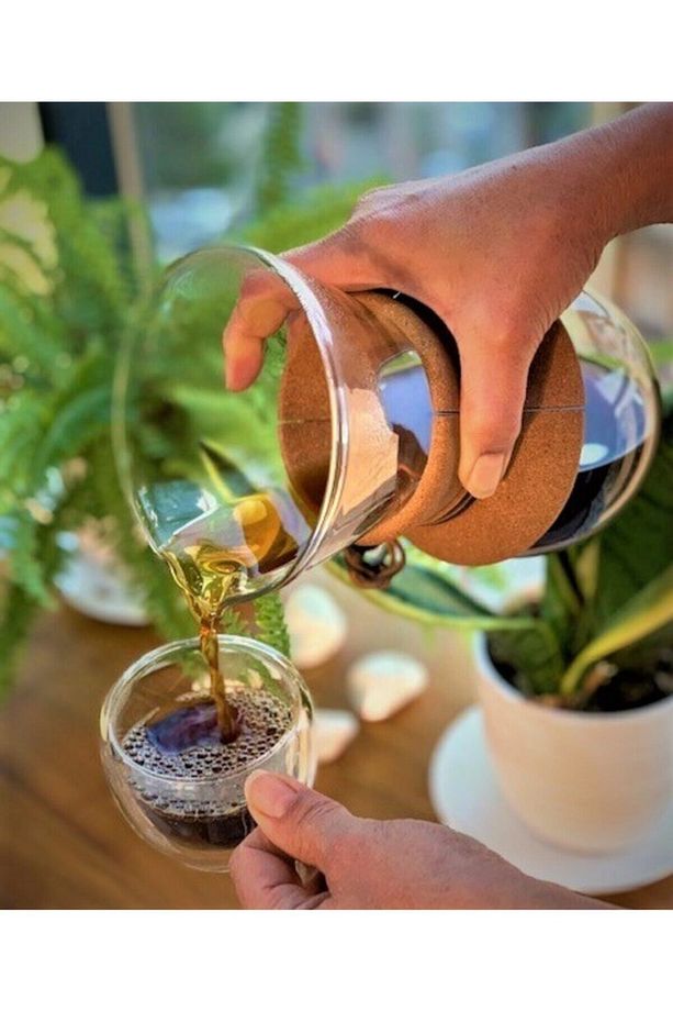 Chemex Filtre Kahve Demleme Isıya Dayanıklı Borosilikat Cam 600 ml - 3