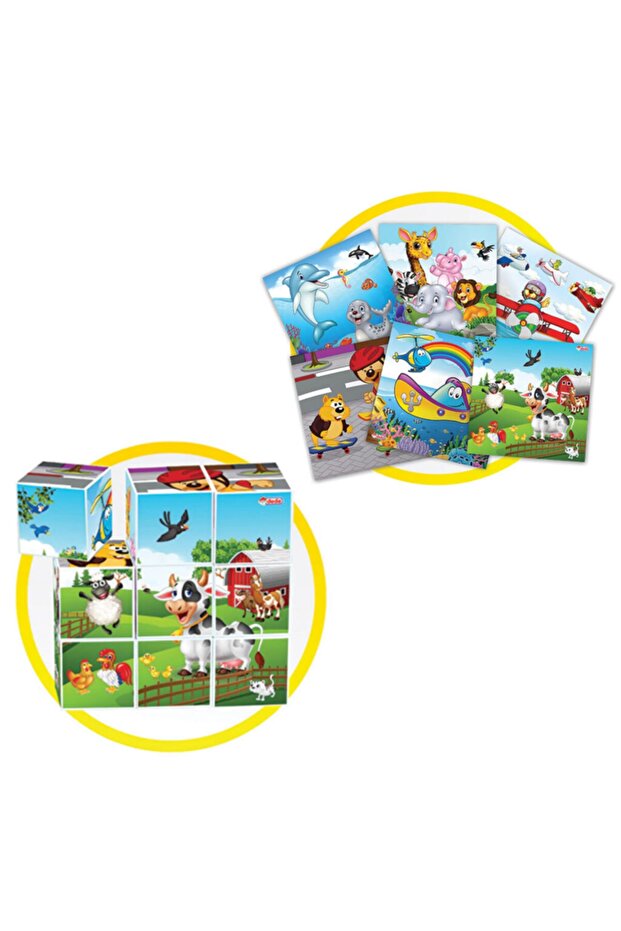 مكعبات تعليمية مكونة من 9 قطع - 4