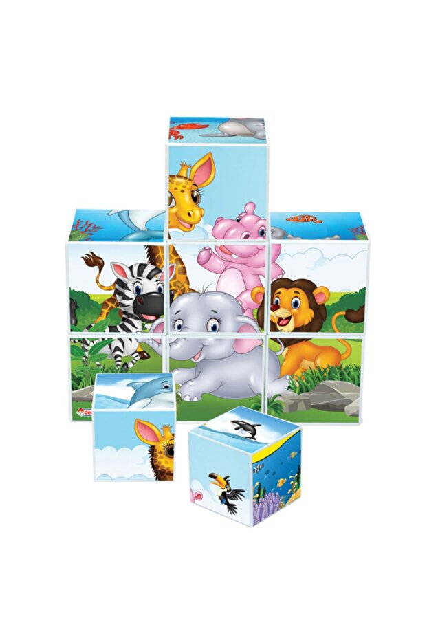 مكعبات تعليمية مكونة من 9 قطع - 5