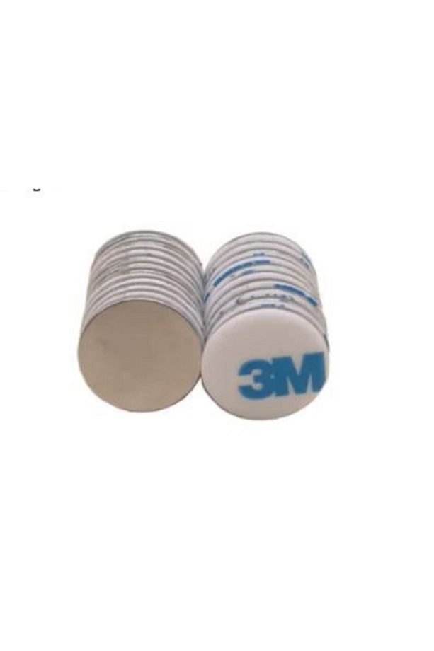 Yapışkanlı Yuvarlak Neodyum Mıknatıs D10x3 Mm Çap - 10 Adet - Güçlü Neodyum Mıknatıs Magnet - 2