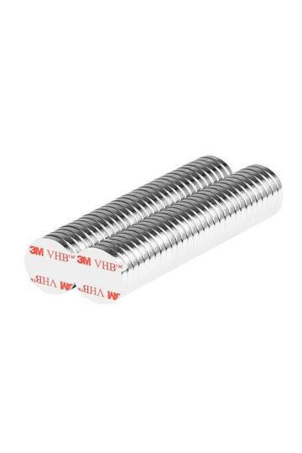 Yapışkanlı Neodyum Mıknatıs D10x1mm Çap - 7 Adet - Güçlü Neodyum Mıknatıs Magnet - 4