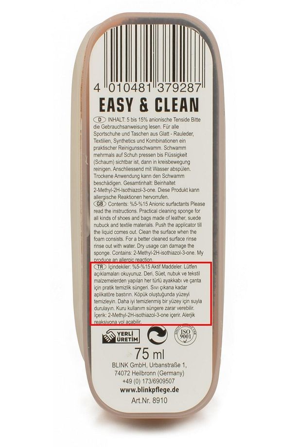 Gri Defensive Easy&clean Spor Ayakkabı Temizleme Süngeri D.8910 - 5