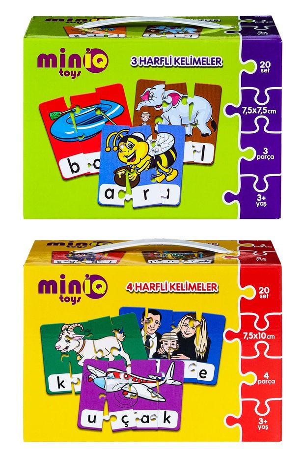 3 Letter Words + 4 Letter Words Set of 2 Educational Puzzle