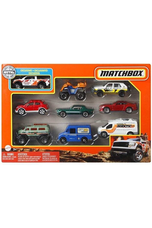 9'lu Araba Seti Gvy63 - 2