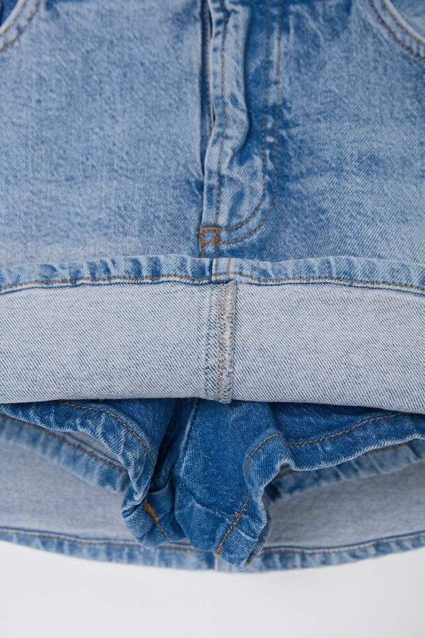 Mavi Az Esnek Mini Denim Şort Etek TWOSS26SR00052 - 10