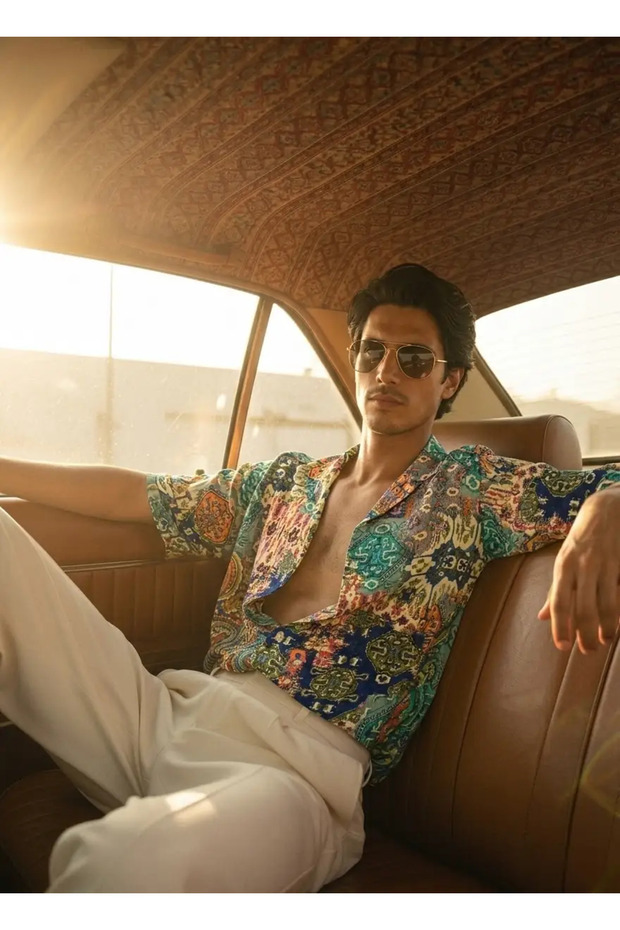 "Mozaik Wind" Relaxed Fit Shirt - Th307