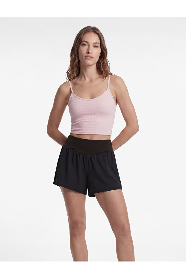 High Waist Slim Fit Sports Shorts