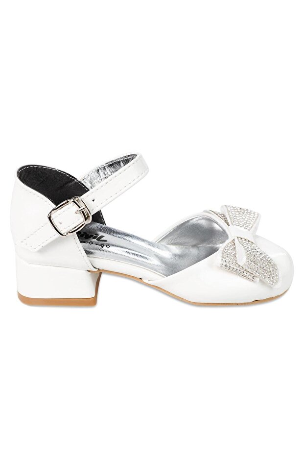Girl's Ballerina Flats, Size 33-37, White