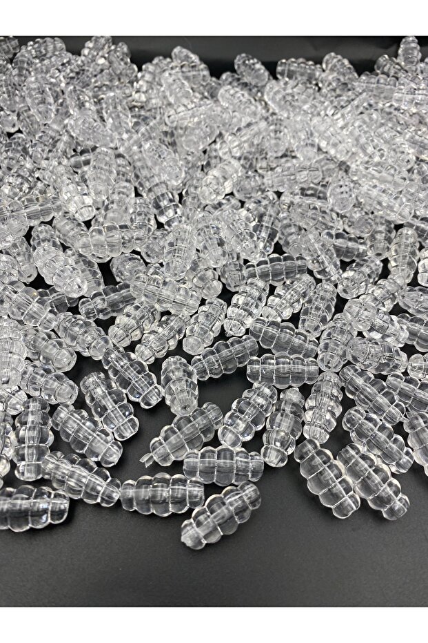 Transparent Color Pasta Model Twisted, Hive Acrylic Beads, Bag Making, Hobby Beads (~52 Pieces)