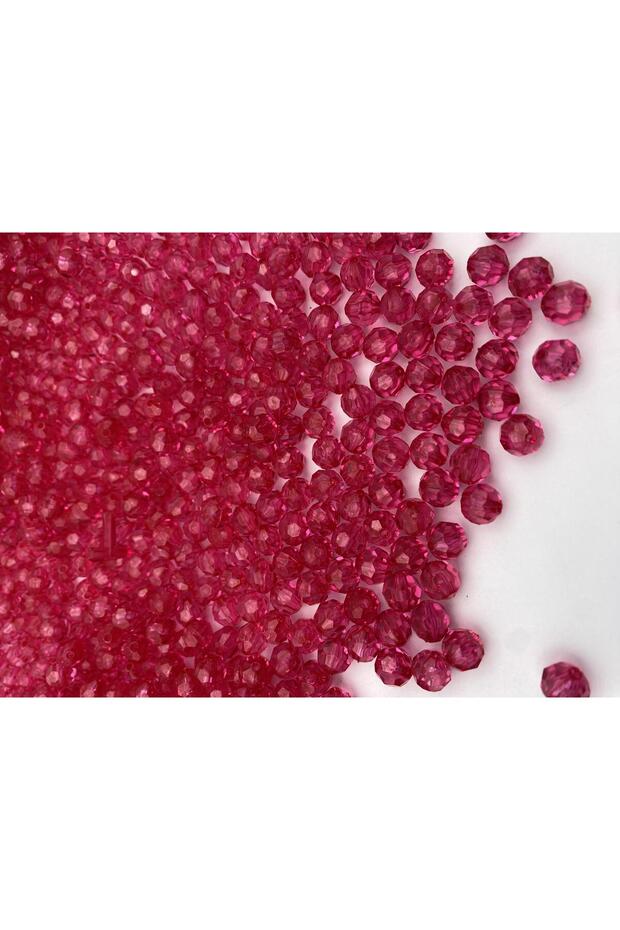 100gr 10mm Fuchsia Color Honeycomb Model Acrylic Beads, Jewelry, Bag Making Beads (100gr,~210 Pieces)