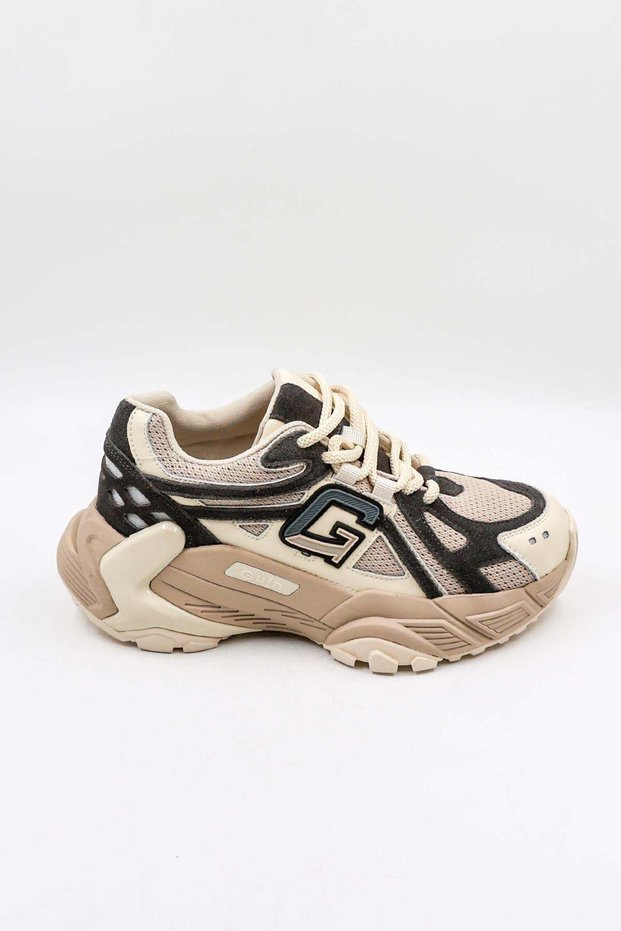 Imported Seri Women's Sneaker Sports Shoes Gj366 - Beige - 36