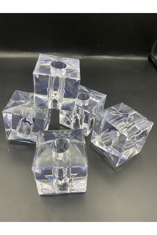 2 Pieces of Big Cube, Cubic Model 46mm Cube Transparent Acrylic Bead Chandelier Stone, Lampshade, Accessory Bead