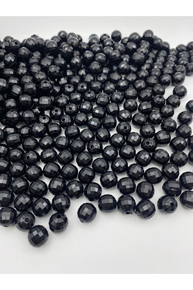 14mm Black Color World Model Acrylic Beads, jewelry, bag Making Beads (100gr, 70 Pieces)
