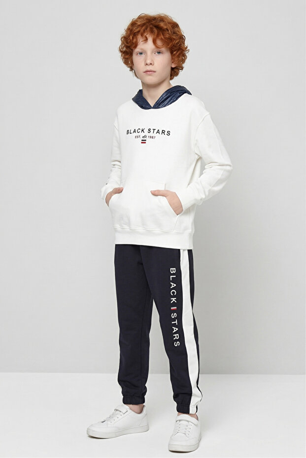 Boys' Hooded Long Sleeve Sports Tracksuit Set