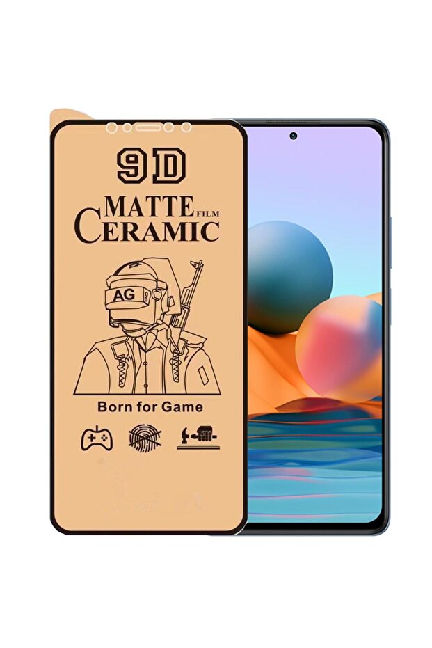 واقي شاشة Xiaomi Redmi Note 10 Pro 9D من السيراميك غير اللامع والزجاج النانوي المقاوم للكسر