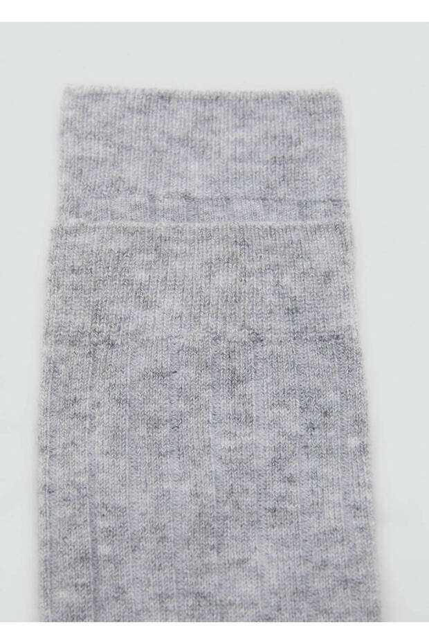 Socks with Wool Blend Twill