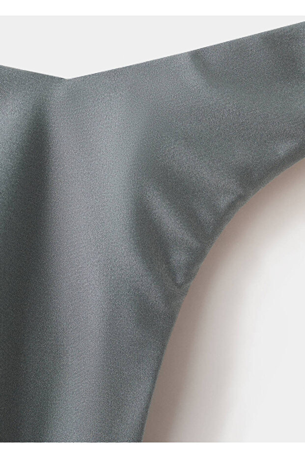 Parlak bitişli bikini külot - 5